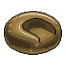 Bronze Gold Plastic Pod Chair