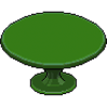 Forest Green Round Dining Table