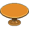 Tangerine Orange Round Dining Table