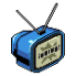 Blue Portable TV